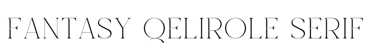 Fantasy Qelirole Serif Font Image