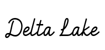 Delta Lake Font Image