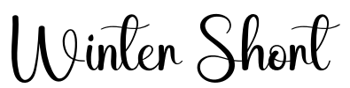 Winter Short Font Image