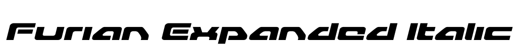 Furian Expanded Italic Font Image