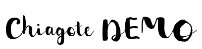 Chiagote DEMO Font Image