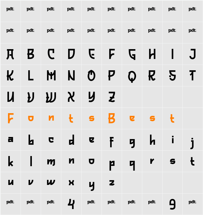 SAMENTtrial Character Map