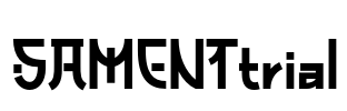 SAMENTtrial Font Image