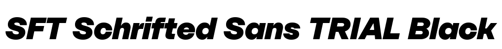 SFT Schrifted Sans TRIAL Black Font Image