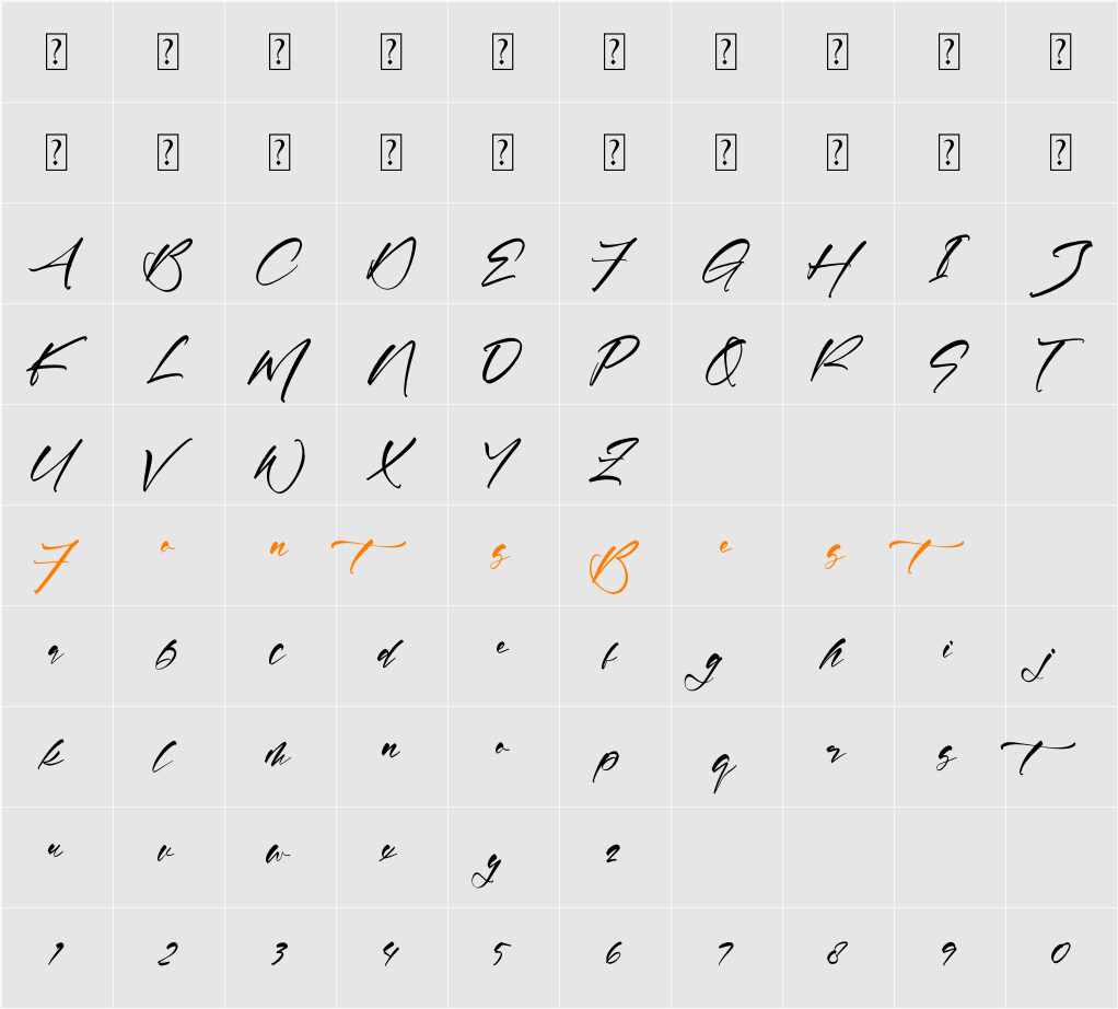 Rosetwood Adorattion Character Map