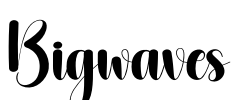 Bigwaves Font Image