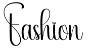 Fashion Font Image