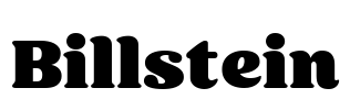 Billstein Font Image