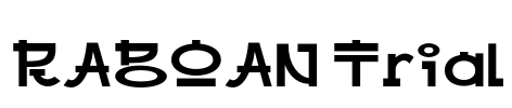 RABOAN Trial Font Image