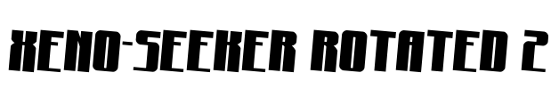 Xeno-Seeker Rotated 2 Font Image