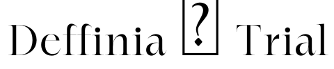 Deffinia - Trial Font Image