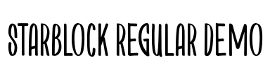 Starblock Regular Demo Font Image