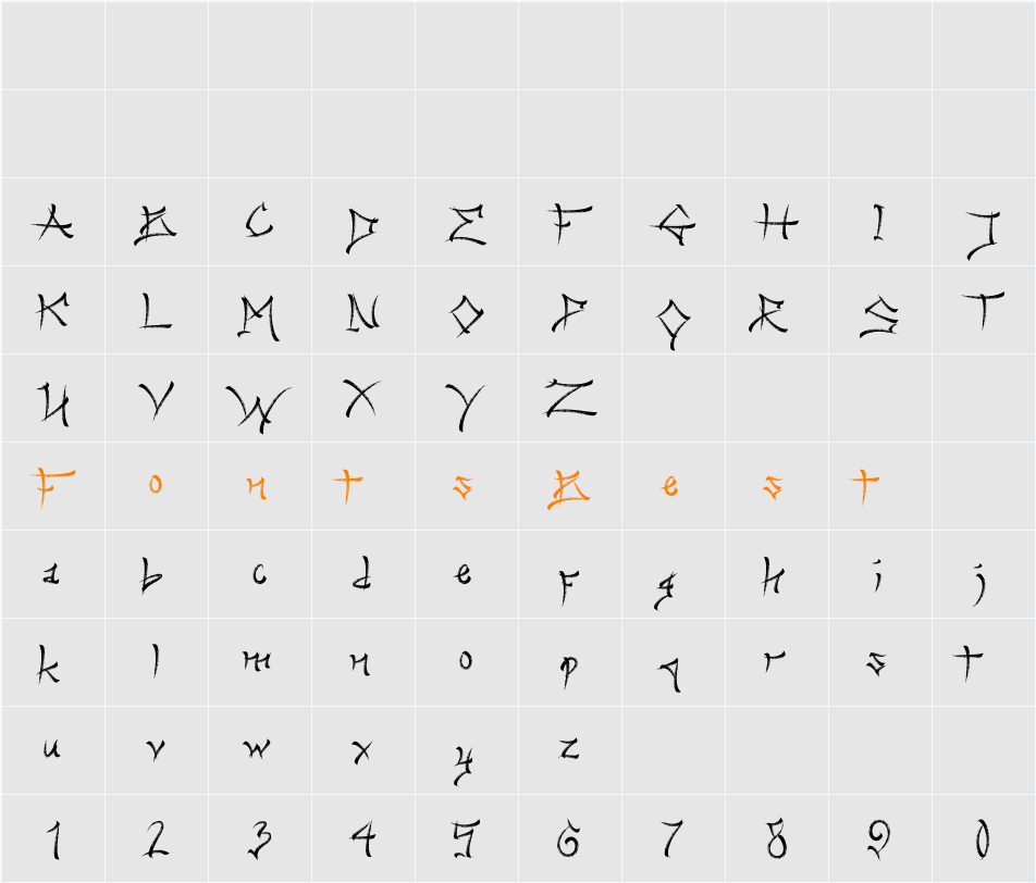 Kareudon Character Map