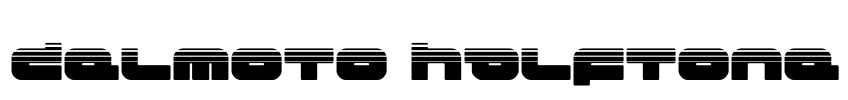 Delmoto Halftone Font Image