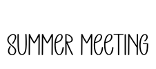 Summer Meeting Font Image