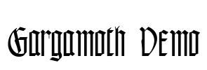 Gargamoth Demo Font Image