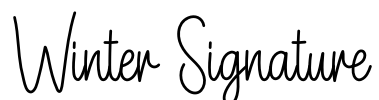 Winter Signature Font Image