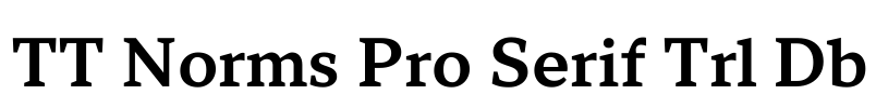 TT Norms Pro Serif Trl Db Font Image