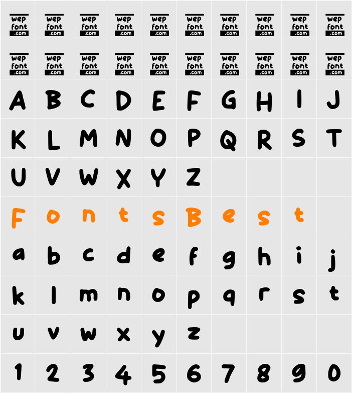 Odakoca Character Map