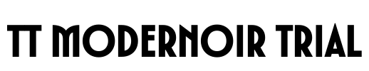 TT Modernoir Trial Font Image
