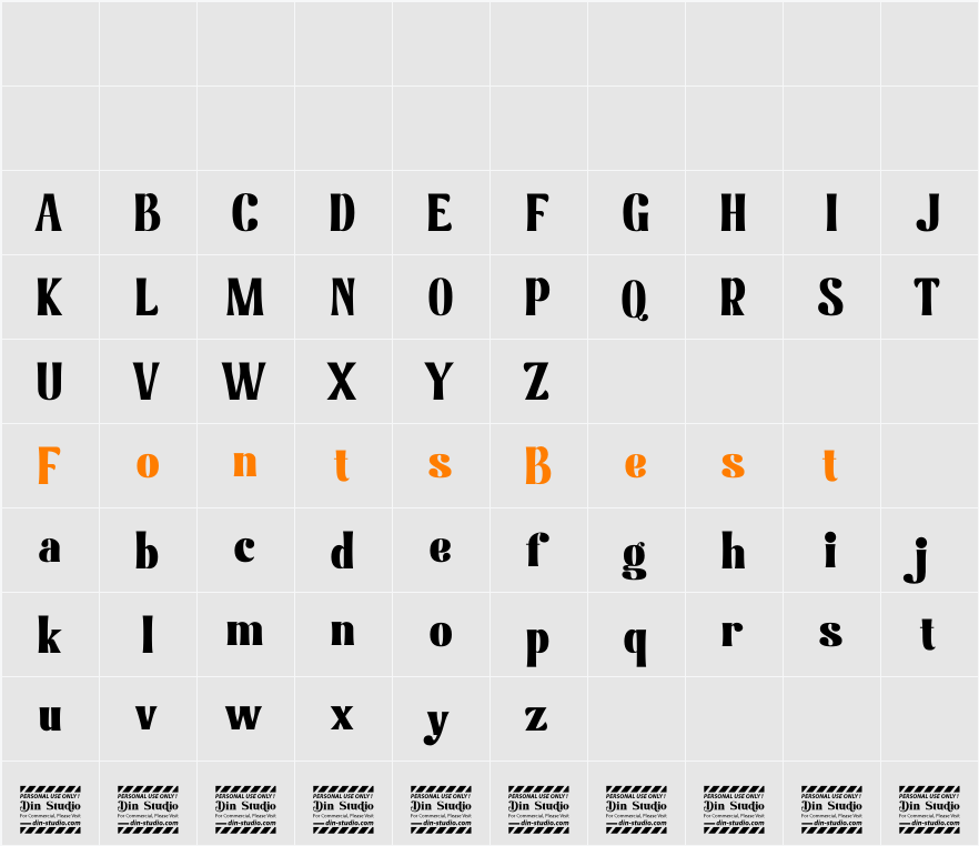 Delight Muffin Personal Use Character Map