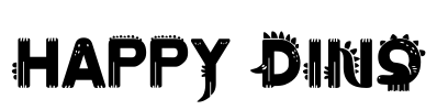 Happy Dino Font Image
