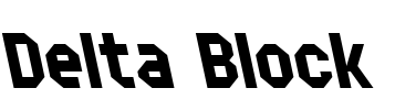Delta Block Font Image