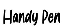 Handy Pen Font Image