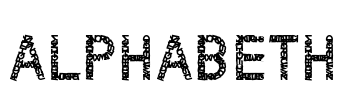 ALPHABETH Font Image