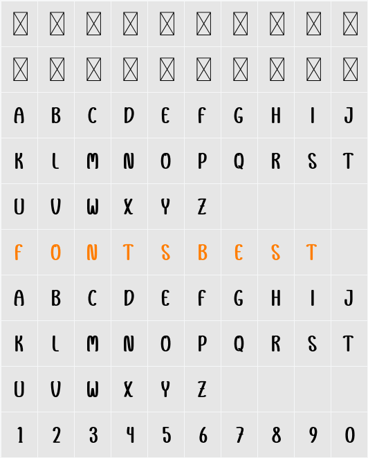 Calm Character Map