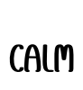 Calm Font Image