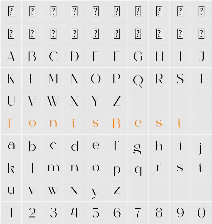 Ghakity Character Map