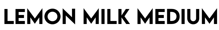 LEMON MILK Medium Font Image