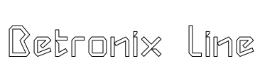 Betronix line Font Image