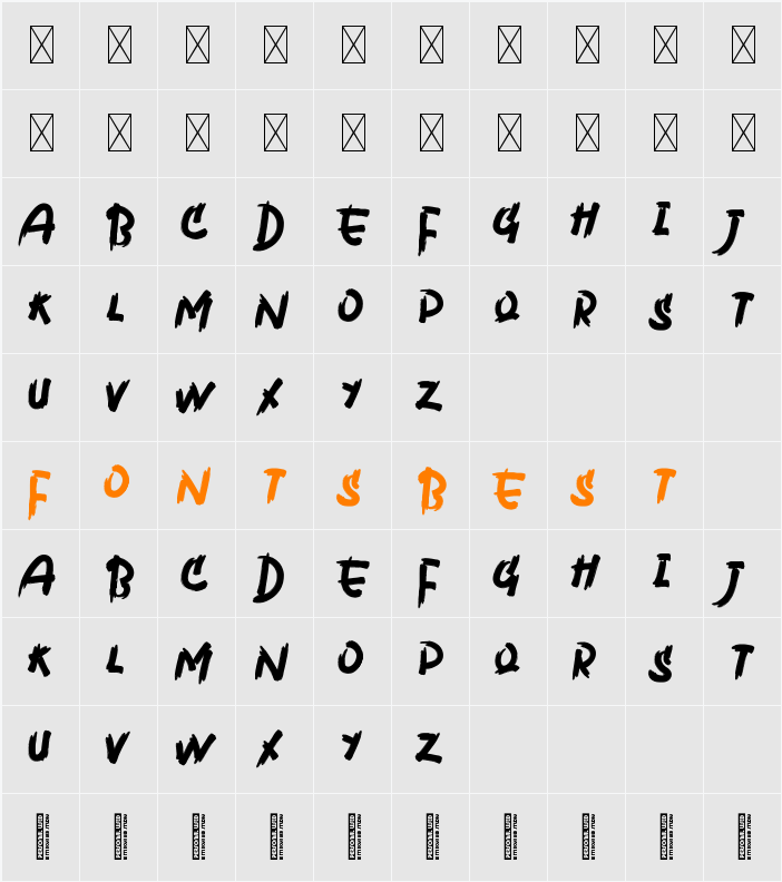 Swarnadwipa Character Map