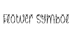 Flower Symbol Font Image