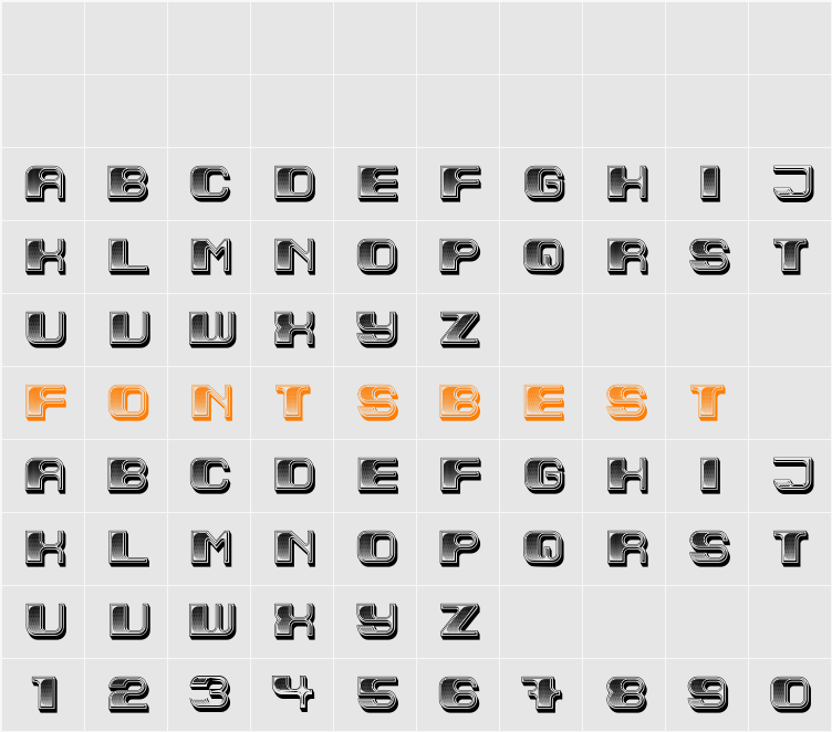 Arch Character Map