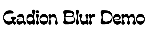 Gadion Blur Demo Font Image