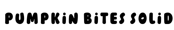 Pumpkin Bites Solid Font Image