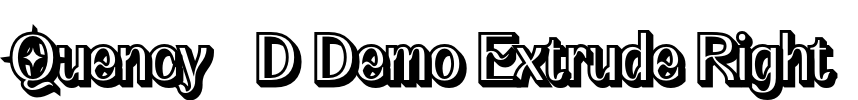 Quency 3D Demo Extrude Right Font Image