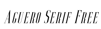 Aguero Serif Free