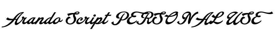 Arando Script PERSONAL USE