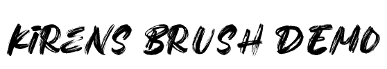 Kirens Brush DEMO Font Image