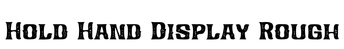 Hold Hand Display Rough Font Image