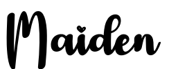 Maiden Font Image