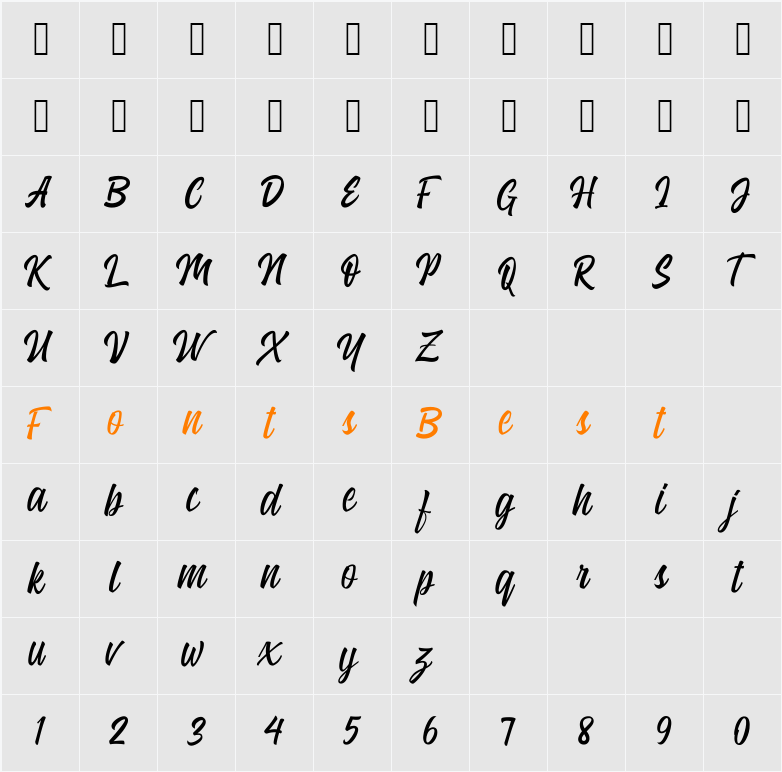 Blackgate Character Map