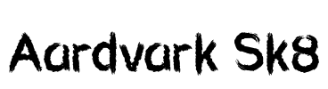Aardvark Sk8 Font Image