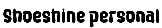 Shoeshine personal Font Image