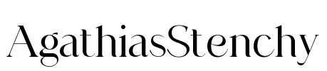 AgathiasStenchy Font Image