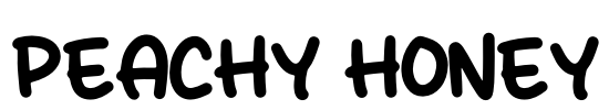 PEACHY HONEY Font Image